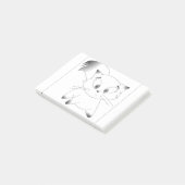 Cat Kitten Kat Feline Pet Cute Gray Post-it® Notes (Schuin)