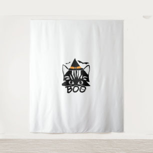 Cat Kitten Kat Novelty Funny Halloween Spooky Bo Wandkleed