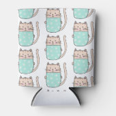 Cat Kitten Kat Patroon Blikjeskoeler (Voorkant)
