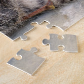 Cat Kitten met een lul in een cute tabby - Legpuzzel (Zijkant)