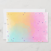 Cat Kitten Party Pawty Animals Girl Birthday Kaart (Achterkant)