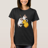 Cat Kitten Playing Cello Cat  Cello Player Cellist T-shirt (Voorkant)
