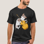 Cat Kitten Playing Cello Cat  Cello Player Cellist T-shirt (Voorkant)