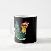 Cat Kitten Santa Hat Kat X Mas Boys Gi Koffiemok (Voorkant links)