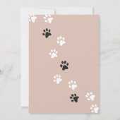 Cat Kitten verjaardagsfeestje uitnodigen Kaart (Achterkant)