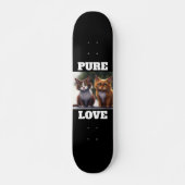 CAT KITTENS ART PURE LOVE SKATEBOARDS (Voorkant)