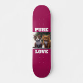 CAT KITTENS ART PURE LOVE SKATEBOARDS (Voorkant)
