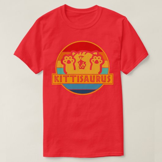 Cat Kittisaurus Square T-shirt (Design voorkant)