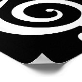 Cat Kitty Treble Music Clef Funny Cat Music Notes Poster (Hoek)