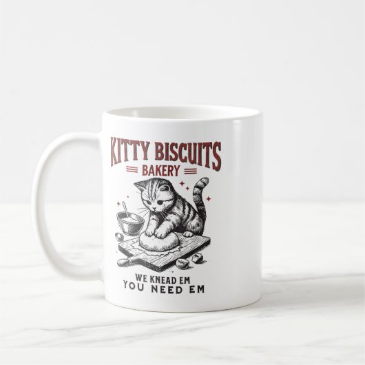 Cat Kneading Kat Biscuits Bakery We Knead Em You Koffiemok (Links)