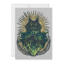 Cat Knight briefkaart print