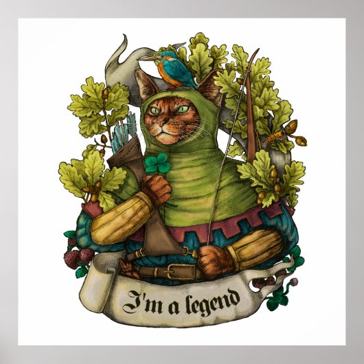 Cat Knight  print (Voorkant)