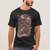 Cat Knight print T-shirt (Voorkant)