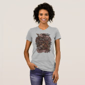 Cat Knight print T-shirt (Voorkant volledig)