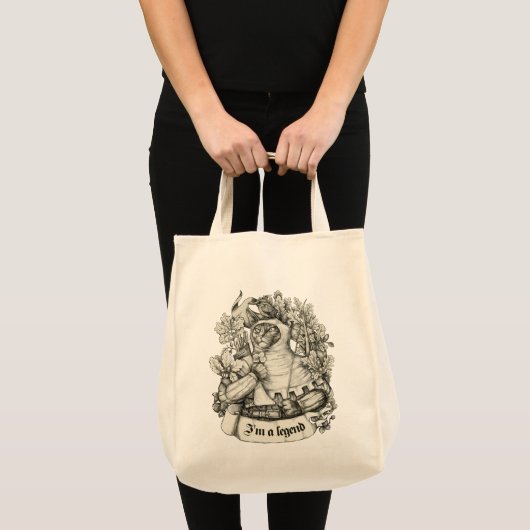 Cat Knight  print Tote Bag (Voorkant (product))