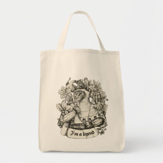 Cat Knight print Tote Bag (Voorkant)