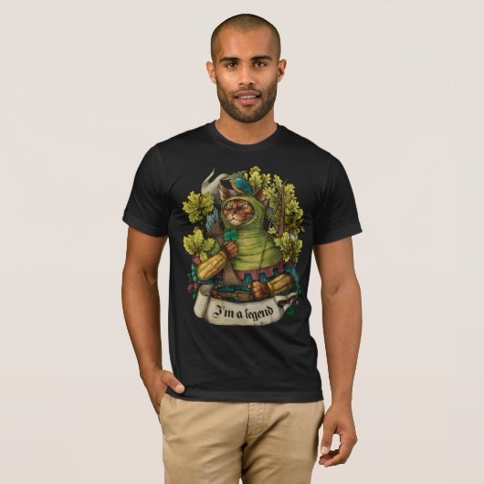 Cat Knight T-shirt print (Voorkant volledig)