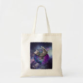 Cat Knitting Tote Bag (Voorkant)
