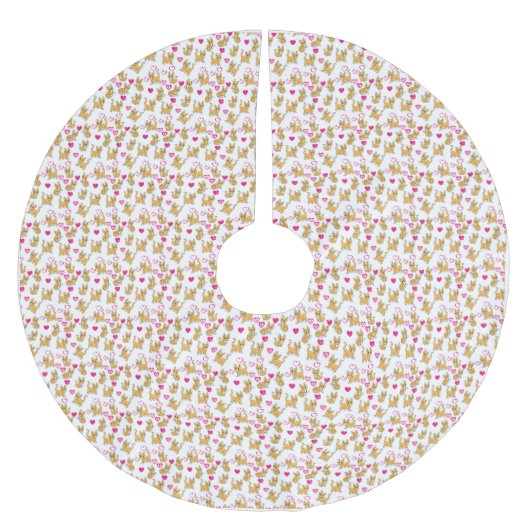 Cat kunstwerk | Leuke kat Valentijn Kerstboom Rok (Voorkant)