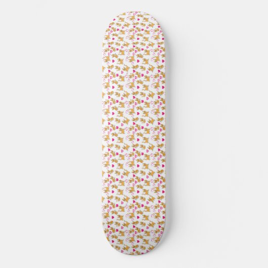 Cat kunstwerk | Leuke kat Valentijn Persoonlijk Skateboard (Voorkant)