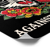 Cat Ladies Against Fascism Funny Cat Feminist 2 Poster (Hoek)