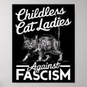 Cat Ladies Against Fascism Trots op feminisme Poster (Voorkant)