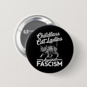 Cat Ladies Against Fascism Trots op feminisme Ronde Button 5,7 Cm (Voorkant /achterkant)