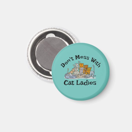 Cat Ladies Design Magneet (Voorkant / Achterkant)