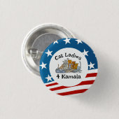 Cat Ladies Design Ronde Button 3,2 Cm (Voorkant /achterkant)