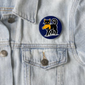 Cat Ladies Kamala | Harris Walz 2024 Blauw Ronde Button 5,7 Cm (In situ)
