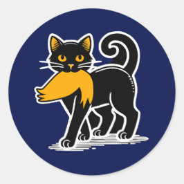 Cat Ladies Kamala | Harris Walz 2024 Blauw Ronde Sticker