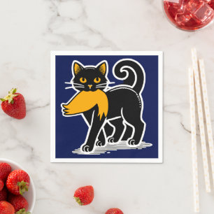 Cat Ladies Kamala Harris Walz 2024 Blauw Servet