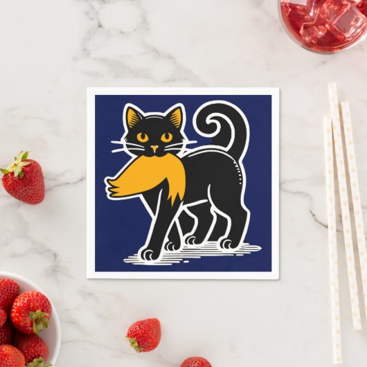 Cat Ladies Kamala | Harris Walz 2024 Blauw Servet (Insitu)