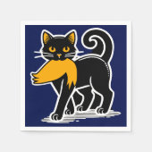 Cat Ladies Kamala | Harris Walz 2024 Blauw Servet (Voorkant)