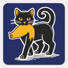 Cat Ladies Kamala | Harris Walz 2024 Blauw Vierkante Sticker