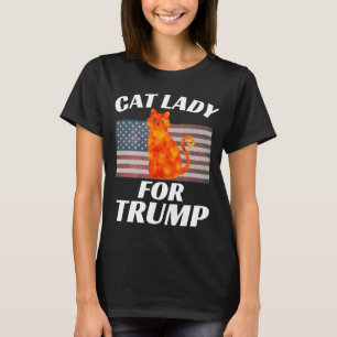 CAT LADIES LADY VOOR TRUMP 2024 T-SHIRTS