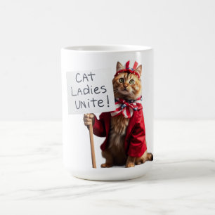 Cat Ladies Unite Kamala Harris voor President Funn Koffiemok