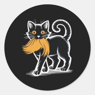 Cat Ladies voor Donald Trump Kamala Harris 2024 SA Ronde Sticker