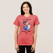 Cat Ladies voor Harris en Walz politieke humor Tri-Blend Shirt (Voorkant volledig)