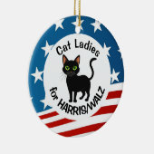 Cat Ladies voor Harris/Walz Design Keramisch Ornament (Rechts)