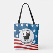 Cat Ladies voor Harris/Walz Design Tote Bag (Achterkant)