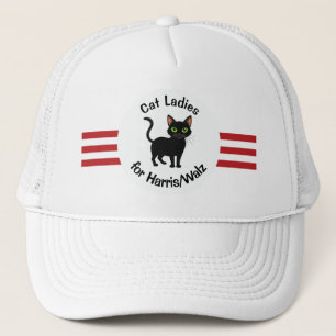 Cat Ladies voor Harris/Walz Design Trucker Pet