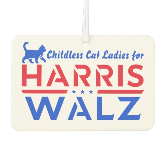 Cat Ladies voor Harris Walz - We gaan niet terug! Luchtverfrisser (Achterkant)