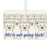 Cat Ladies voor Harris Walz - We gaan niet terug! Luchtverfrisser (Voorkant)