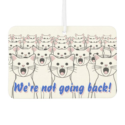 Cat Ladies voor Harris Walz - We gaan niet terug! Luchtverfrisser (Voorkant)