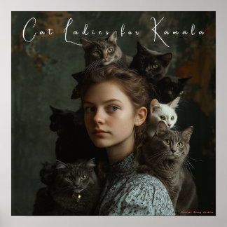 Cat Ladies voor Kamala Fine Art Poster