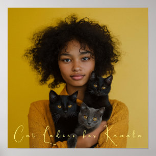 Cat Ladies voor Kamala Fine Art Poster