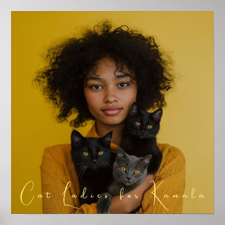 Cat Ladies voor Kamala Fine Art Poster