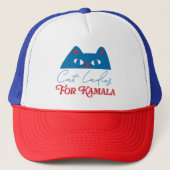 Cat Ladies voor Kamala grappig 2024 Trucker Pet (Voorkant)