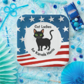 Cat Ladies voor Kamala Harris Design Papieren Bordje (Feest)
